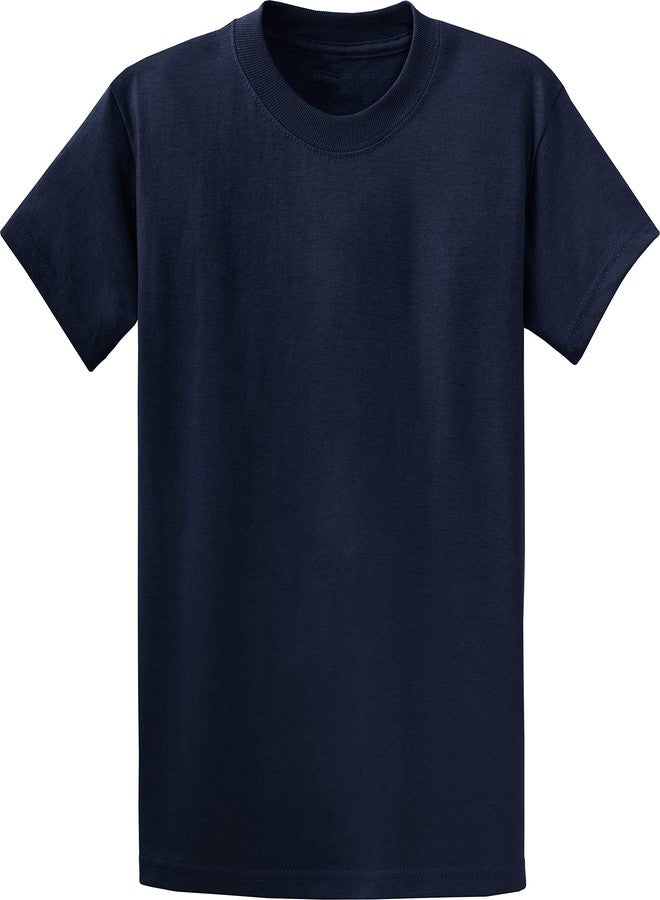 Clothe Co. Mens Heavyweight Cotton T-Shirt Plain Tee (Available in Big & Tall), Navy, XL - Image 1